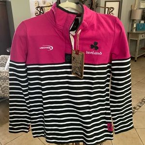 The Heritage Collection By Lansdowne Women's Long Sleeve Polo Rugby Irish XS